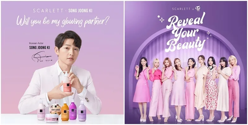 Brand Kecantikan Lokal yang Gandeng Artis Korea Selatan Jadi Brand Ambassador 10 TWICE dan Song Jong Ki x Scarlett Whitening