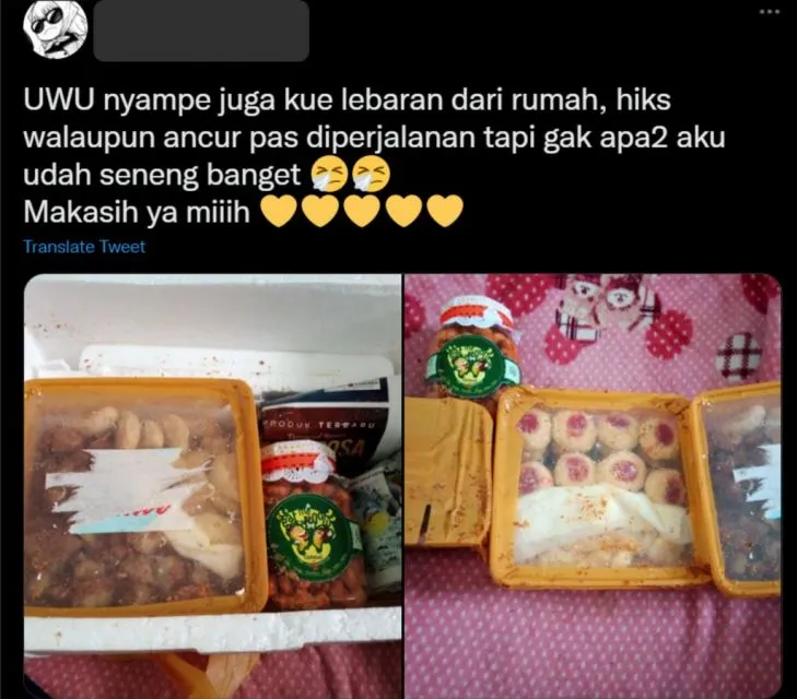 Potret Rintihan Warganet Soal Hampers Lebaran yang Hancur. Nyesek! 12 Hampers lebaran lucu