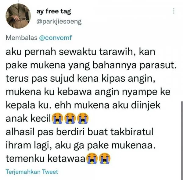 10 Cerita Kocak Warganet Salat Tarawih ini Bikin Ngakak Sekaligus Malu 14 cerita tarawih