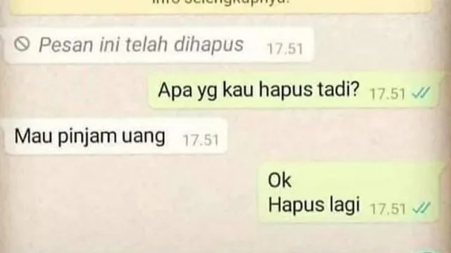 6 Tipe Orang ini Chat-nya Layak Untuk Nggak Kamu Balas. Daripada Menguras Emosi~ 8 Yang tiba-tiba pinjem duit