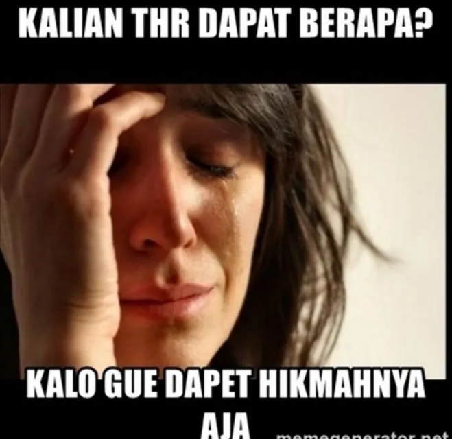11 Meme Dapat THR Lebaran 2022 yang Ngenes tapi Bikin Ngakak 20 meme thr