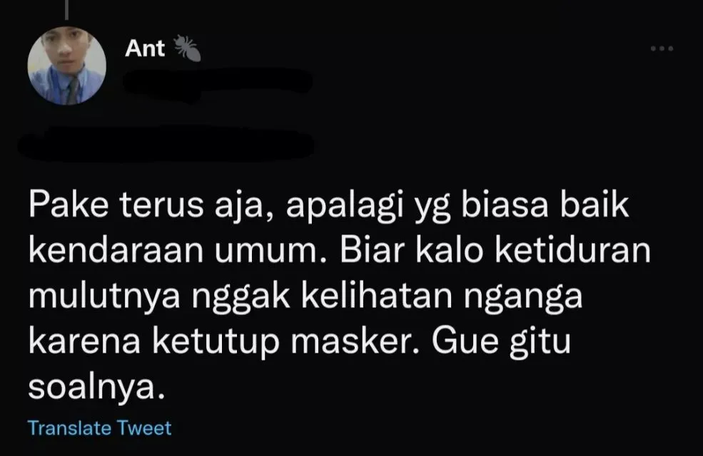 10 Reaksi Kocak Warganet Soal Kebijakan Lepas Masker di Ruang Terbuka. Ada-ada Aja~ 15 Biar nggak kelihatan mangap