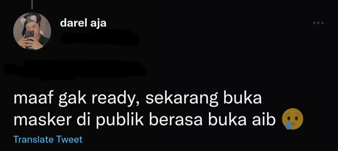 10 Reaksi Kocak Warganet Soal Kebijakan Lepas Masker di Ruang Terbuka. Ada-ada Aja~ 12 Masker penutup aib