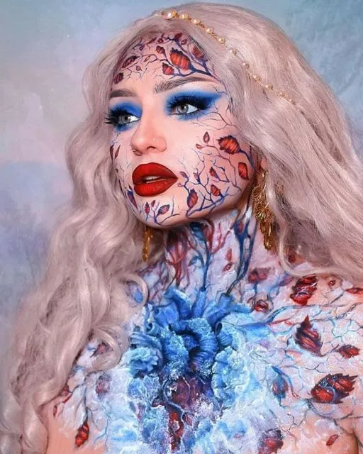 8 Potret Face Painting dengan Ilusi yang Super Unik ala Sarina Nexie 15 face painting Sarina Nexie