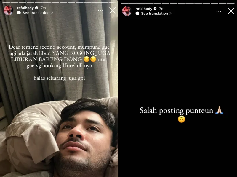Refal Hady Lupa Ganti Akun Saat Cari Teman Liburan di Akun Kedua: Sumpah Malunya! 2