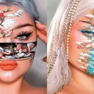 8 Potret Face Painting dengan Ilusi yang Super Unik ala Sarina Nexie