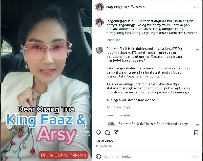 Sonny Septian Pasang Badan Usai Lita Gading Sebut Fairuz A Rafiq Arogan 3