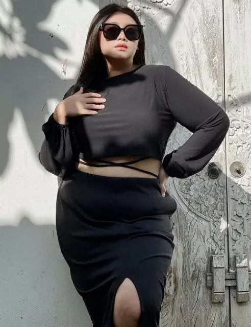 Inspirasi Gaya Outfit untuk Tubuh Plus Size ala Clarissa Putri. Stunning! 9 Clarissa Putri