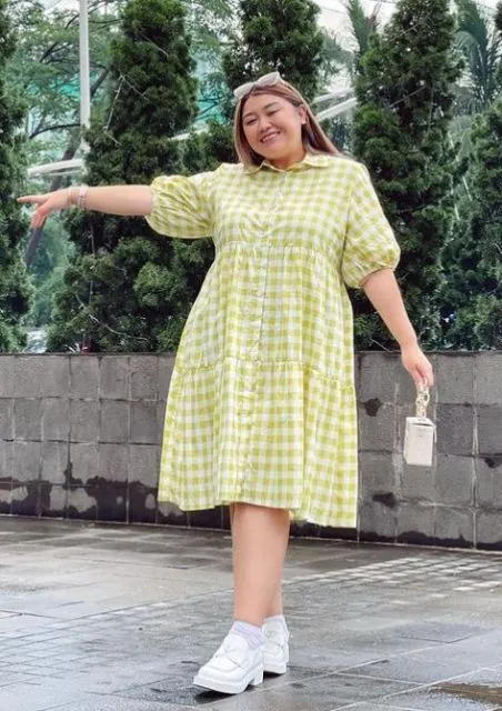 Inspirasi Gaya Outfit untuk Tubuh Plus Size ala Clarissa Putri. Stunning! 15
