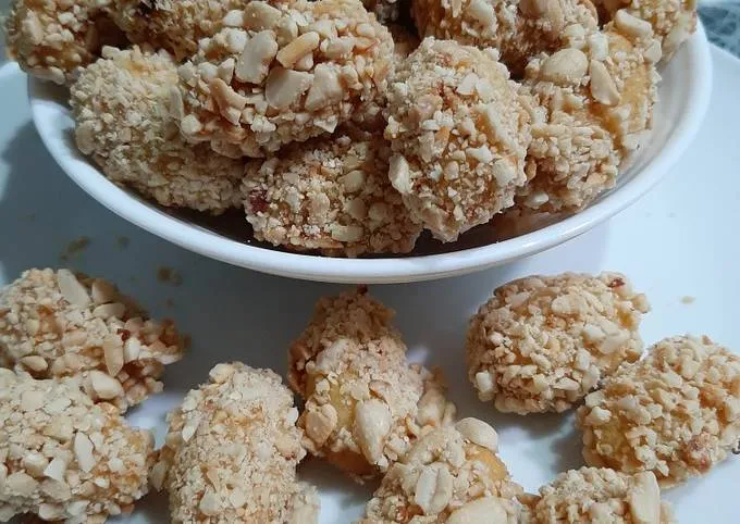 Resep Praktis Kue Kering Nougat Kacang, Wajib Coba! 2 kue kering nougat