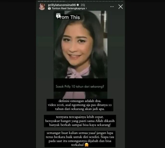 Prilly Latuconsina Buktikan Ucapan Adalah Doa, Impian 6 Tahun Lalu Bisa Terwujud 2 Prilly jadi produser