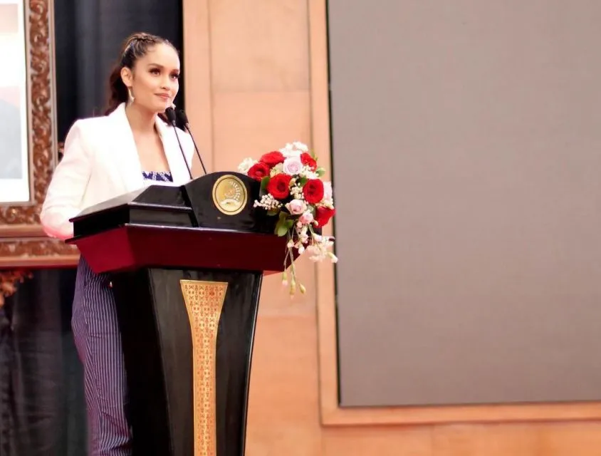Peringati Hari Pancasila, Cinta Laura Wakili Generasi Muda Pidato di Gedung MPR 3 Cinta Laura Pidato di Gedung MPR