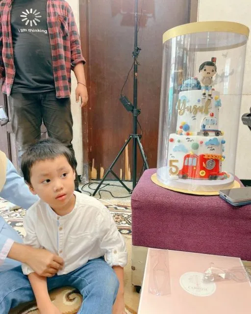 Yusuf Ulang Tahun ke-5, Larissa Chou Janjikan Ayah Sambung Terbaik untuknya 4