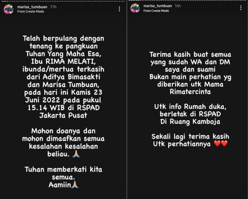 Aktris Senior Rima Melati Meninggal Dunia, Anak Ceritakan Momen Sebelum Wafat 4