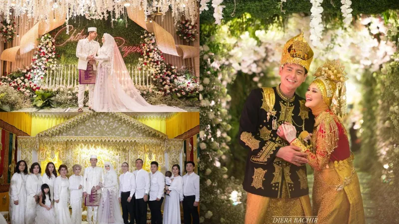 5 Ide Dekorasi Pelaminan Pernikahan Mewah di Rumah ala Seleb 10 Inspirasi dekorasi pernikahan di rumah