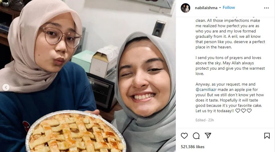 Rayakan Ulang Tahun Mendiang Eril, Zara dan Nabila Ishma Kompak Bikin Kue Spesial 2 Eril ulang tahun