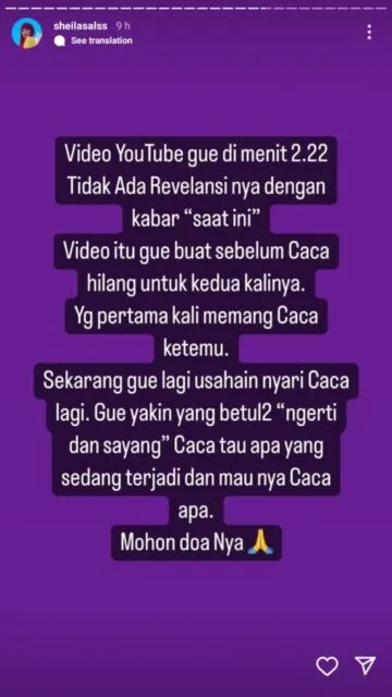 Marshanda Akhirnya Ditemukan, Keluarga Beri Pernyataan Berbeda dari Sahabat 6 Klarifikasi Sheila Salsabila
