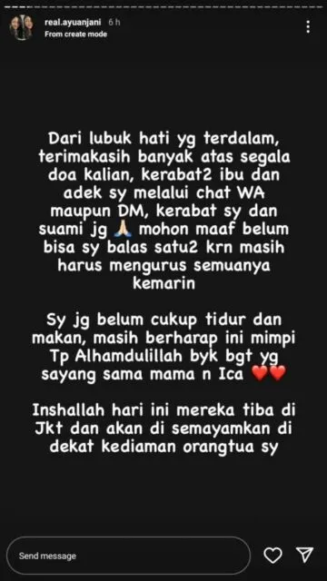 Ibu dan Adik Ayu Anjani Meninggal Dunia dalam Insiden Kapal Tenggelam di Labuan Bajo 7 Curhat pilu Ayu Anjani