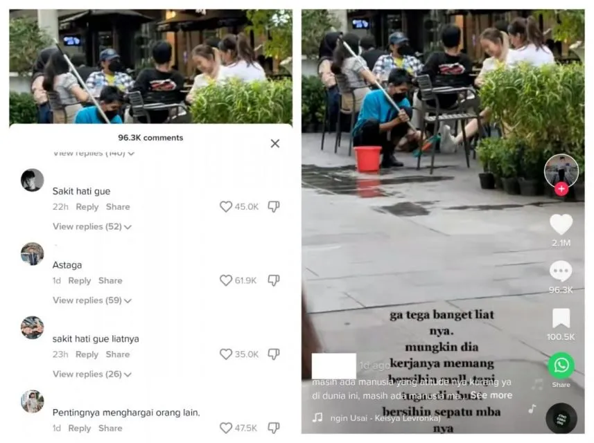 Klarifikasi Ibu dari Pengunjung Mal yang Sepatunya Dibersihkan Petugas OB 4 Viral Cleaning Service