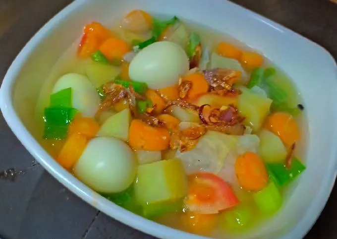 Cara Memasak Sop Sayur Telur Puyuh untuk Tingkatkan Imun Tubuh 2 sop sayur telur puyuh
