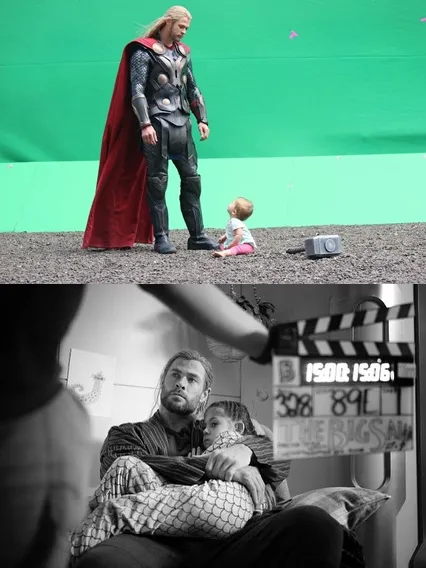Chris Hemsworth Bagikan Fotonya Ditemani Syuting sang Putri Kini dan 11 Tahun Lalu 2