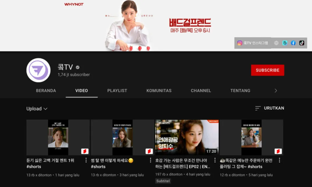 8 Rekomendasi Kanal YouTube Buat Streaming Drama Korea 15
