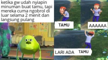 9 Meme Kocak saat Kedatangan Tamu Paling Relate. Mau Heran, tapi Namanya Juga Bertamu~