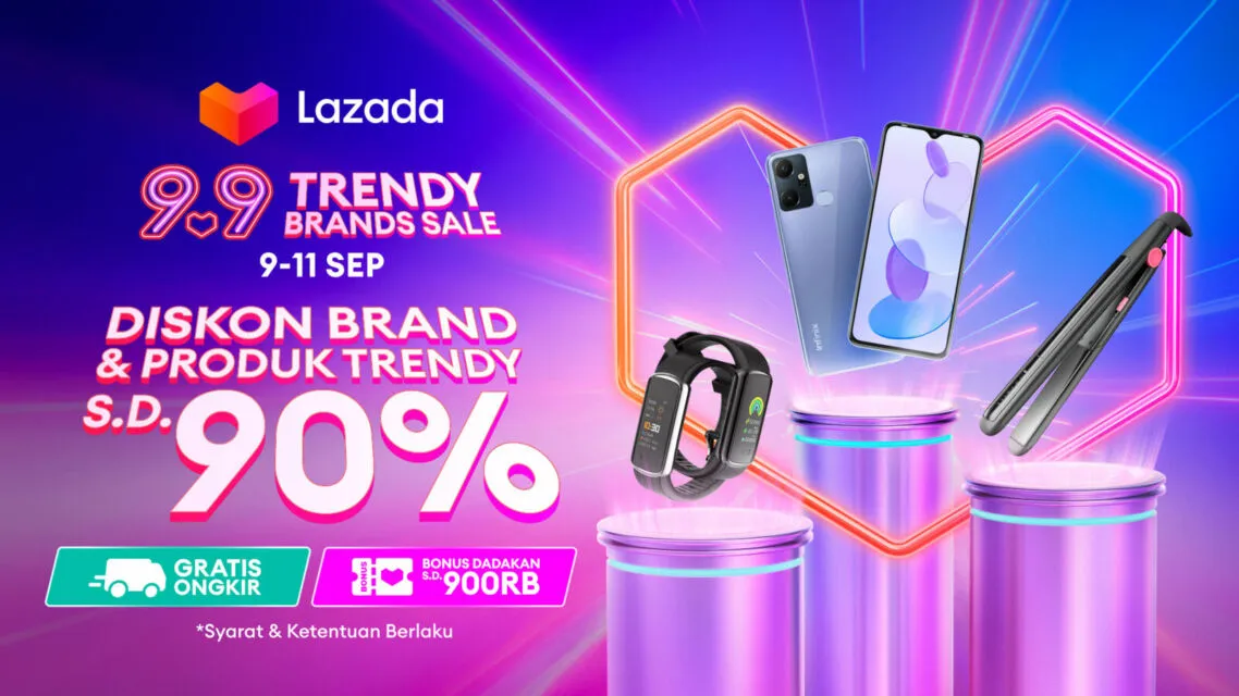 Lazada Traktir Pelanggan dan Bagi Voucher di 9.9 Trendy Brand Sale 4