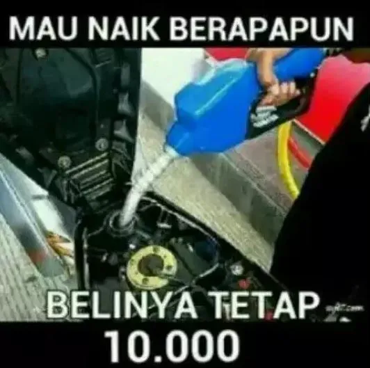 Kumpulan 11 Meme Merespons BBM Naik, Kocak sih tapi kok Bikin Sedih~ 16 Meme BBM naik