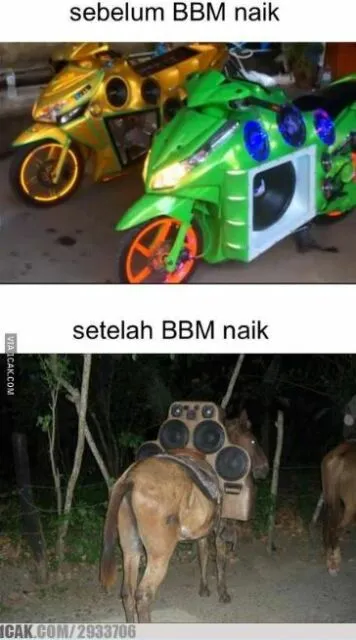 Kumpulan 11 Meme Merespons BBM Naik, Kocak sih tapi kok Bikin Sedih~ 19 Meme BBM naik
