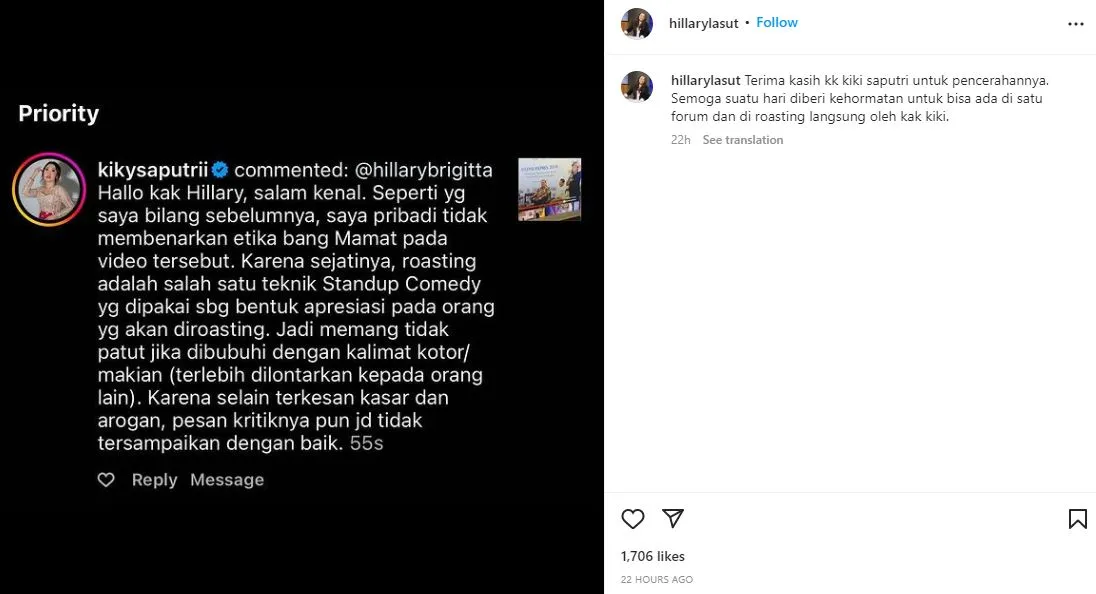 Kiky Saputri Tanggapi Soal Mamat Alkatiri Roasting Politikus Sampai Dilaporkan ke Polisi 3 Kiky Saputri Mamat Alkatiri