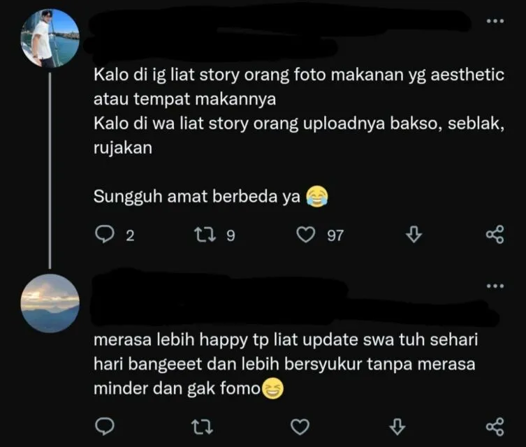 Postingan Story WA ini Dijamin Nggak Bikin Insecure, Justru Mewakili Keresahan Banyak Orang 21 Konten merakyat