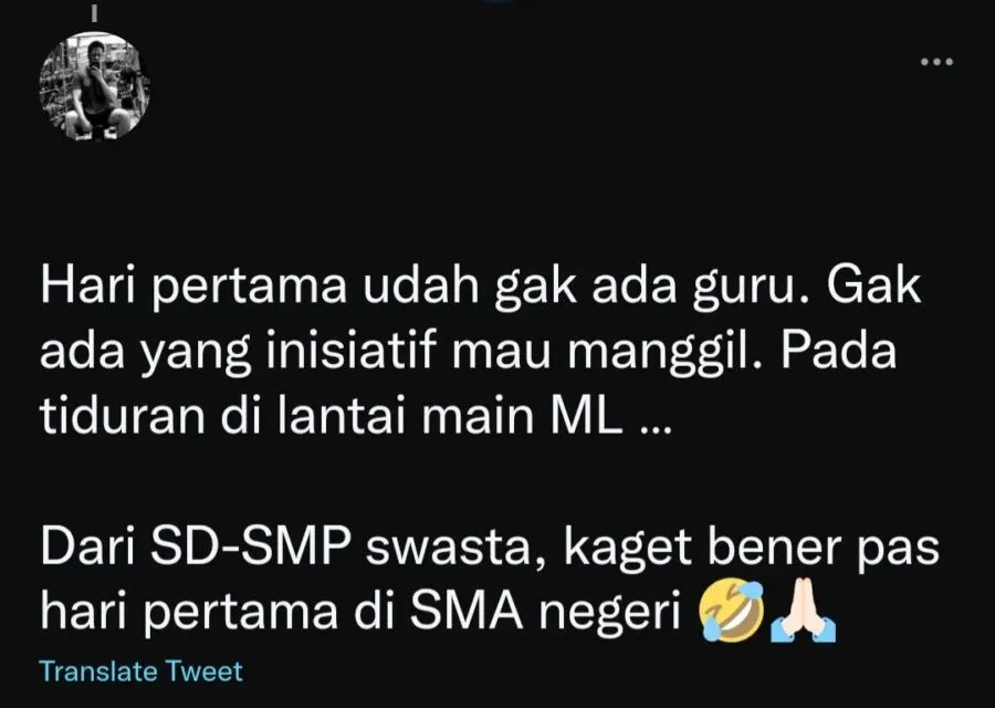 Keluh-Kesah Warganet Alami Culture Shock Saat Pindah dari Sekolah Swasta ke Negeri 13 Hari pertama langsung dilepas gitu aja