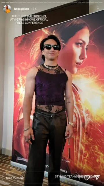 Gaya Feminin Pakai Tank Top Tuai Perhatian, Jefri Nichol: yang Penting Nyaman 4 Jefri Nichol di Gala Premiere Sri Asih