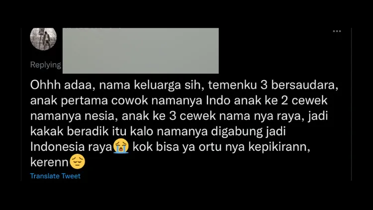 Apa Nama Orang Paling Unik yang Pernah Kamu Dengar? Dijamin Masih Kalah dengan Cerita Warganet ini 22