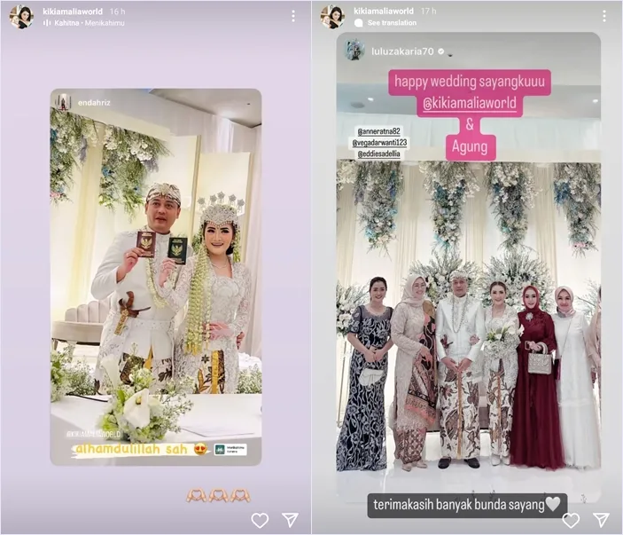 Penantian 10 Tahun Berakhir, Kiki Amalia Resmi Menikah dengan Agung Nugraha 3 Pernikahan Kiki Amalia dan Agung Nugraha
