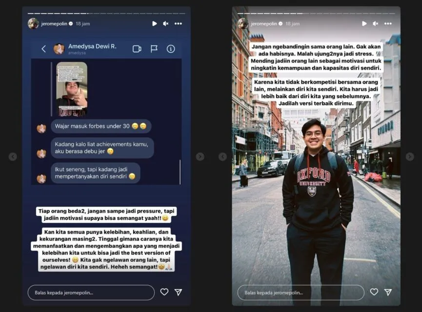 Jerome Polin Bagikan Pencapaian di November, Ajak Hadapi Rasa Insecure dalam Diri Sendiri 4 Tanggapan warganet