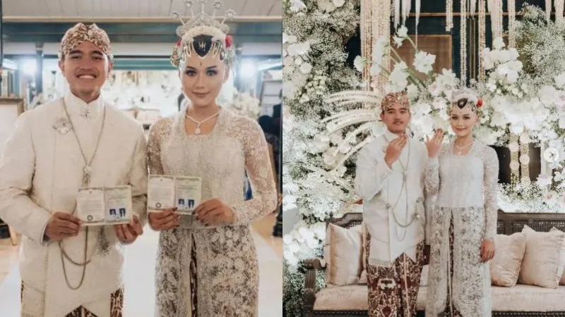 10+ Detail Pernikahan Kaesang dan Erina Gudono, Kental Perpaduan Adat Jogja-Solo 25 Detail pernikahan Kaesang dan Erina