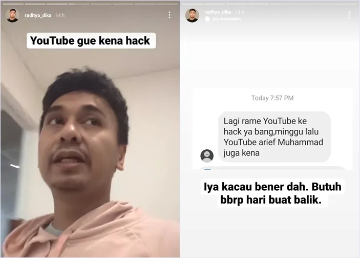 Akun YouTube Raditya Dika Hilang Usai Diretas, Hacker Sempat Unggah Video Elon Musk 3 YouTube Raditya Dika diretas