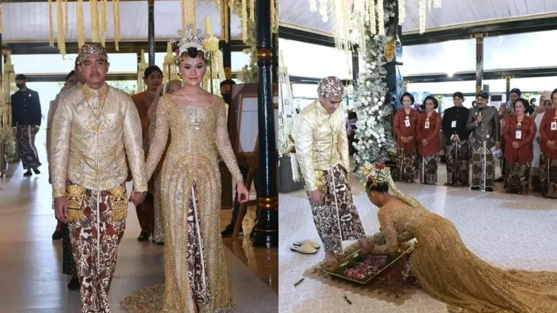 10+ Detail Pernikahan Kaesang dan Erina Gudono, Kental Perpaduan Adat Jogja-Solo 26 Detail pernikahan Kaesang dan Erina