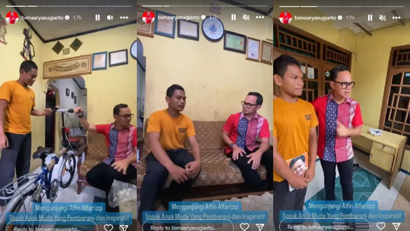 Cerita Alfin, Remaja SMP yang Viral Bukakan Jalan untuk Damkar di Tengah Kemacetan 2 remaja SMP bantu damkar