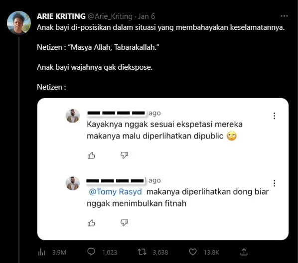 Dicibir Lantaran Tak Kunjung Ekspos Wajah Anak, Arie Kriting Beri Balasan Menohok 5 Respons Arie Kriting