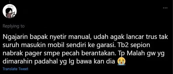 12 Pengalaman Warganet Belajar Naik Mobil Manual. Niat dan Tekad aja Ternyata Nggak Cukup! 23 Ngajarin bapak