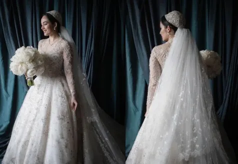 Inspirasi Gaun Pengantin Unik ala Seleb Indonesia. Mulai dari yang Modern sampai Vintage 12 Gaun pengantin Chelsea Islan