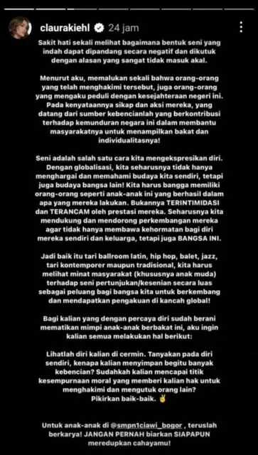 Agnez Mo Akhirnya Bertemu Pelajar SMPN 1 Ciawi yang Jago Dansa, Tonton Langsung Aksi Tarinya 5 Dukungan Cinta Laura kepada dua pelajar SMPN 1 Ciawi