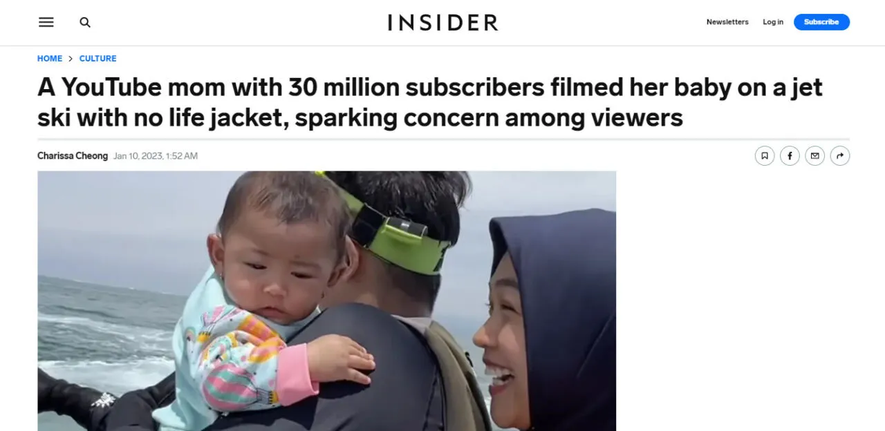 Ria Ricis Nekat Ajak Anak Main Jetski, Media Asing & Komnas Anak Soroti Standar Keamanan 4 Ria Ricis disorot media asing