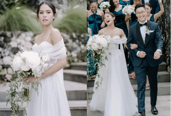 Inspirasi Gaun Pengantin Unik ala Seleb Indonesia. Mulai dari yang Modern sampai Vintage 7 Gaun pengantin Maudy Ayunda