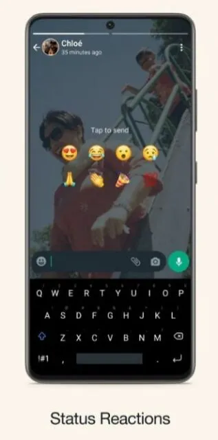 5 Fitur Baru WhatsApp yang Siap Bikin Update Statusmu Lebih Ciamik, Bisa Pakai Pesan Suara 8 Fitur mereaksi status