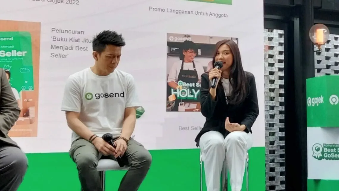 GoSend Ajak Pelaku UMKM Gabung Komunitas Theresia Nadya dan Ariel NOAH di acara Presscon Komunitas Best Seller GoSend