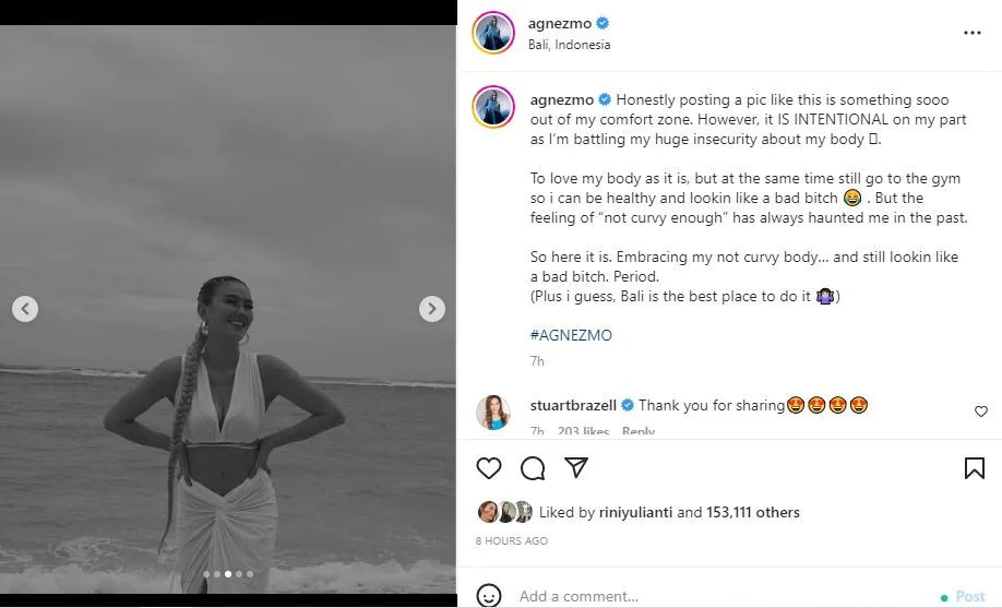 Dianggap Body Goals, Agnez Mo Ternyata Sempat Insecure dengan Tubuhnya. Kini Bisa Berdamai! 3 Agnez Mo insecure